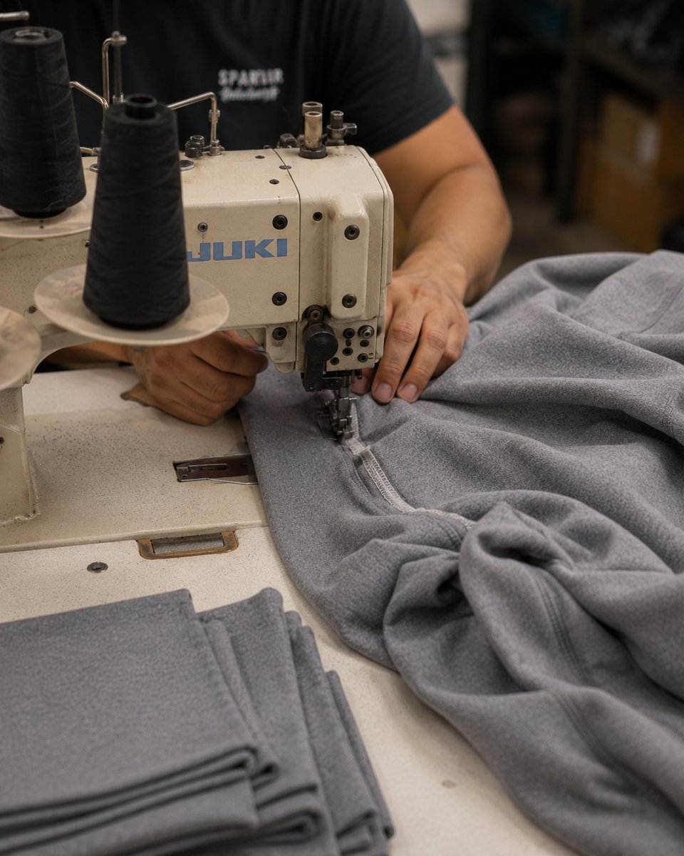 Confección industrial con máquina Juki